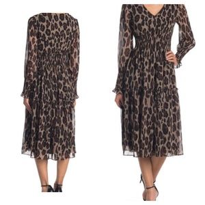 Taylor Woman Plus Size Leopard Print Dress